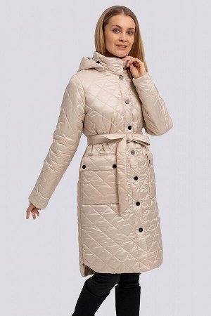 Пальто Представляем вашему вниманию демисезонное женское пальто с поясом из стеганой ткани – идеальный выбор для стильного и комфортного образа в весенне-осенний период. Это утепленное стеганое пальто