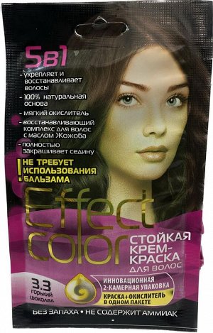 Крем-краска стойкая Effect Coior 4924 д/волос тон 3,3 гор. шоколад 50 мл.