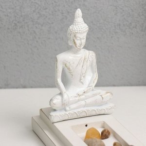 Подставка под благовония "Будда" песок+аромапалочка+камни 29х7х12,2 см