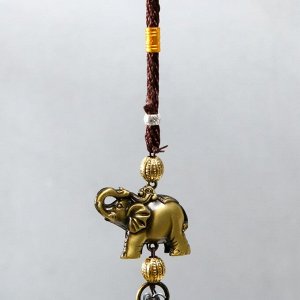 Колокольчик металл "Слоны хобот вверх, слоны на колоколе" 4х4х38 см