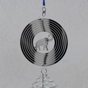 Музыка ветра металл, пластик 4 трубочки "Слон" 65х10х6,5 см