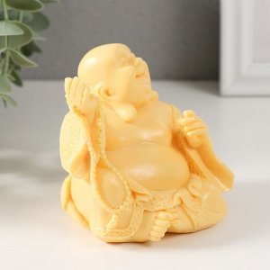 Нэцкэ фигурка полистоун под камень «Хотей», 8.5x7x7.5 см