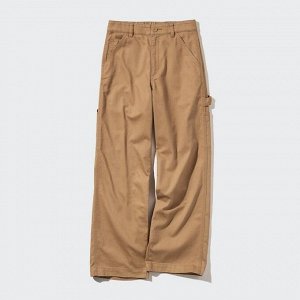UNIQLO - стильные широкие брюки (длина 70-72см) - 69 NAVY