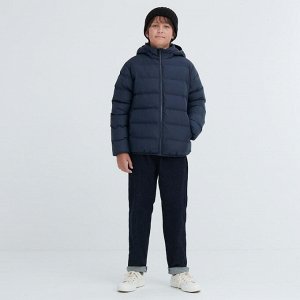UNIQLO - теплая детская куртка с капюшоном - 69 NAVY