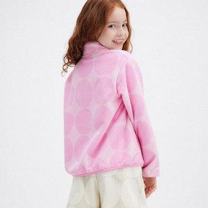 UNIQLO - флисовая кофточка для девочек - 10 PINK