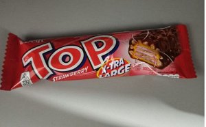 Вафли с воздушным рисом в глазури со вкусом клубники "Top Wafer Strawberry", 38 гр.