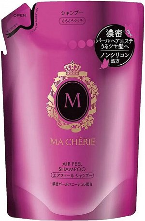 SHISEIDO "MA CHERIE" Бессиликоновый шампунь для волос для придания объема с цветочно-фруктовым ароматом (м/у) 380мл 1/18