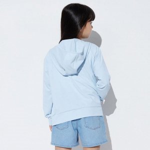 UNIQLO - сетчатая кофточка AIRism с защитой от УФ лучей - 60 LIGHT BLUE