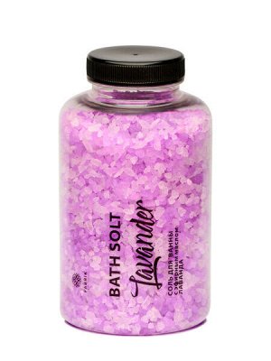 Соль д/ванны с эфирным маслом Лаванда (Lavander) в банке 500 г Fabrik Cosmetology, шт