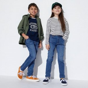 UNIQLO - детские эластичные джинсы - 65 BLUE