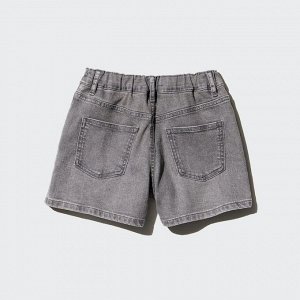 UNIQLO - джинсовые шорты для девочек - 05 GRAY