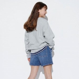 UNIQLO - джинсовые шорты для девочек - 05 GRAY