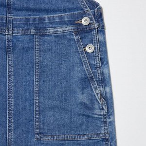 UNIQLO - стильный джинсовый сарафан для девочек - 66 BLUE
