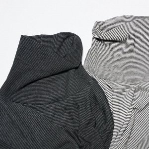 UNIQLO Heattech - тонкая и бесшовная термо-водолазка в мелкую полоску - 01 OFF WHITE