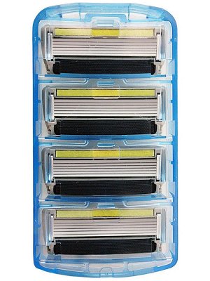 DORCO Сменные бритвенные кассеты 6 лезвий + 1 лезвие-триммер PACE 6 PLUS  NEW (4 шт)