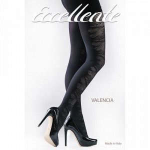 Valencia колготки женские (Eccelente) с геометрическим рисунком с переди 160 den