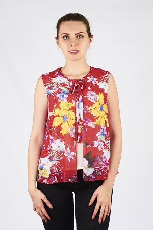 Женская блузка без рукавов 2178 размер 44, 46