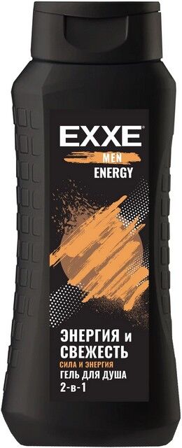 Гель для душа мужской 2 в 1 Сила и Энергия EXXE MEN ENERGY Энергия Свежести 400мл