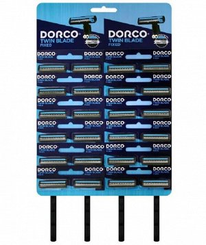 DORCO Станок бритвенный одноразовый (Набор 2шт на блистере),  2 лезвия, увлажняющая полоса TG-708