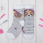 Носки детские PAW PATROL &quot;Скай&quot;, полоса  16-18 см, 4-6 лет, 80% хл.,17% п/а, 3% эл.