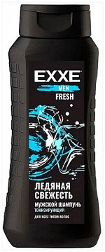 Шампунь для волос мужской Тонизирующий EXXE MEN FRESH Ледяная Свежесть 400мл