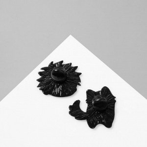 Набор значков (2 шт.) «Япония» в самое сердце, цветной в чёрном металле