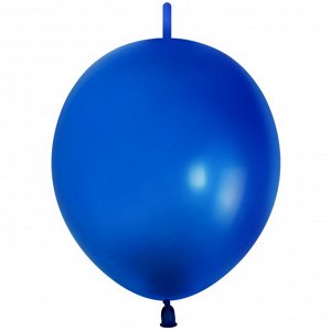 K Шар линколун 12"/30 см, пастель, синий темный/Dark Blue (ТМ 512)