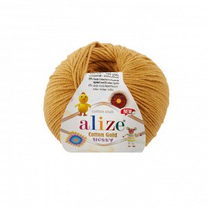 Пряжа Alize Cotton Gold Hobby new №02 Шафран