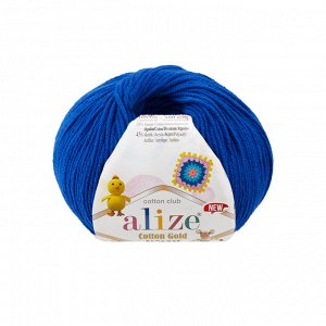Пряжа Alize Cotton Gold Hobby new №141 Василек