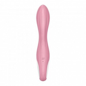 Розовый вибромассажер с функцией расширения Air Pump Vibrator 2 - 20,9 см.