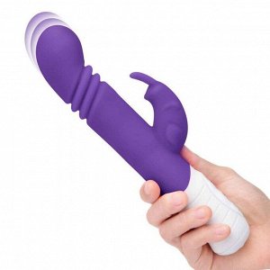 Фиолетовый массажер для G-точки Slim Shaft thrusting G-spot Rabbit - 23 см.