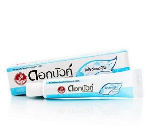 Зубная паста растительная с травами "Свежесть и прохлада" Dok Bua Ku Herbal Toothpaste Fresh & Cool, 40 гр. Таиланд