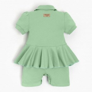 Боди-платье детское MINAKU, цвет зелёный, рост