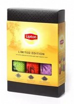 Набор Lipton &quot;Spicy Marrakesh, Green Gunpowder,Чай черный Липтон&quot; в ж/б листовой чай 0,090 кг  1х8, шт