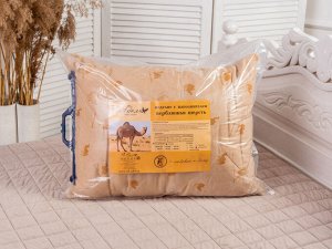 Подушка "Верблюд"  п/э 48*68 (550г)полиэфирное волокно,стег,пакет с пл.ручкой(Н)