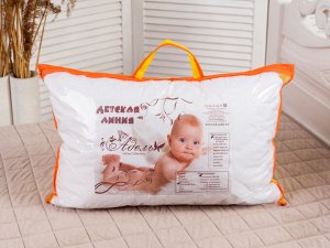Подушка "Бамбук" микрофибра(бел) 38*58 (300г)лебпух+бамбук,стег,лента,сумка(Н)