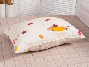 Подушка "Файберфлекс" бязь 38*58 (300г)файберфлекс,х/б кант,пакет с пл.ручкой(Н)
