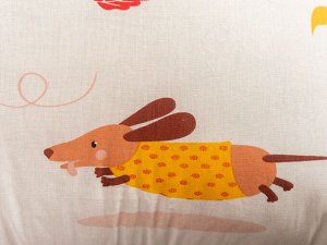 Подушка "Файберфлекс" бязь 38*58 (300г)файберфлекс,х/б кант,пакет с пл.ручкой(Н)