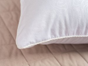 Подушка "Файберфлекс" микрофибра(бел) 38*58 (300г)файберфлекс,х/б кант,пакет с пл.ручкой(Н)