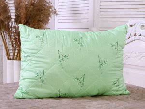 Подушка "Бамбук"  п/э 38*58 (270г)полиэфирное волокно,стег,пакет с пл.ручкой(Н)