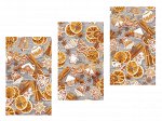 Набор полотенец &quot;Корица&quot; гладкое, рогожка 60*45 (3шт)
