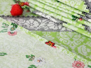 Скатерть "Виноград(зел)" 150*130 +салфетки 6шт(45*45) рогожка