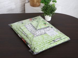 Скатерть "Виноград(зел)" 150*130 +салфетки 6шт(45*45) рогожка