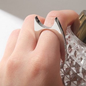 Кольцо «Кастет», цвет серебро, 18 размер