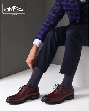 omsa Классические гладкие всесезонные мужские носки с широкой удобной резинкой