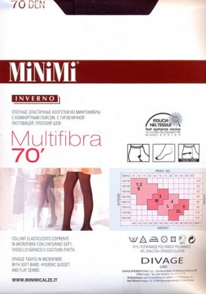 Колготки теплые, Minimi, Multifibra 70 оптом