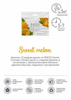 Саше ароматическое для дома Сладкая дыня, BGA0603