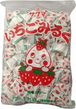 SAKUMA Ichigo Milk - карамельки с клубничным молоком (большая упаковка)