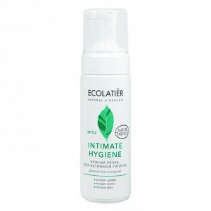 ECOLATIER Нежная пенка для интимной гигиены Intimate Hygiene с экстрактами шалфея и хлопка, 150 мл