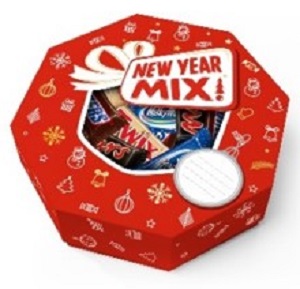 Mаrs Minis Mix (262 гр) Шайба Minis Большой Новогодний подарочный набор Mix